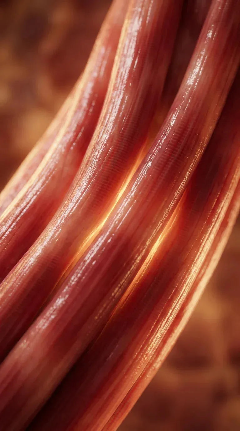 Healthy muscle fibers on testosterone plus Bedrock